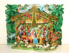 3D FALTKRIPPE Gloria in excelsis Deo PAPIERKRIPPE Pappkrippe Weihnachtskrippe