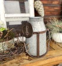 Milchkanne Zinkkanne Vase Deko
