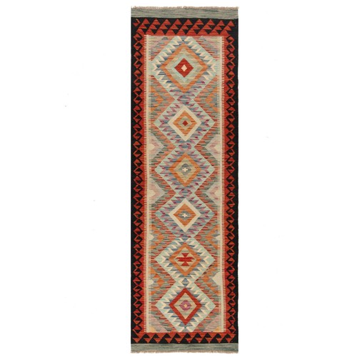 Kelim afghan 242x78 - afghan,