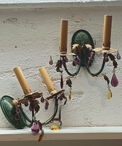 Paar alter wandleuchter lampe - paar, wandleuchter,