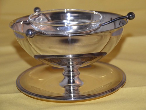 Kavierschale mit glaseinsatz - mit,