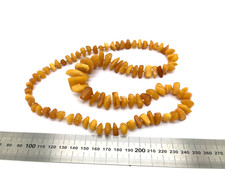 Vintage Bernstein Halskette Butterscotch Amber 51 Gramm ca. 80cm