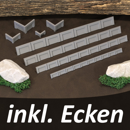 Bahnsteigkanten 4x ecken - 4x,