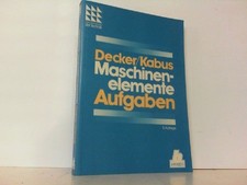 Maschinenelemente. Aufgaben