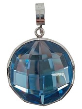 LEONARDO Kettenanhänger Blau Glas Elegant Damen Anhänger Schmuck