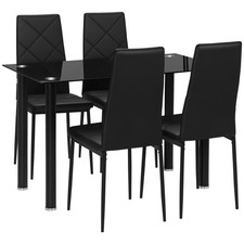 Homcom esstisch set für - esstisch, 4