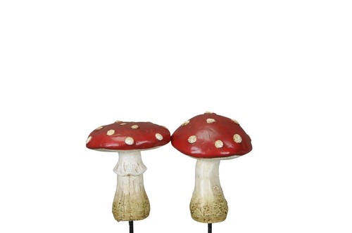 Pilz polyresin fliegenpilz - polyresin,