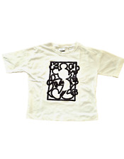 C&A Disney T- Shirt weiß Gr. M mit Mickey Mouse-Relief kurze Passform