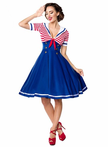 Vintage swing kleid sailor - vintage,