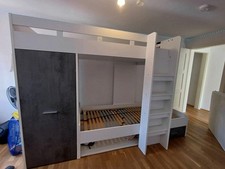 Etagenbett 90x200 2 Kinder Hochbett Bett Doppel Stockbett Spielbett Homestyle4u