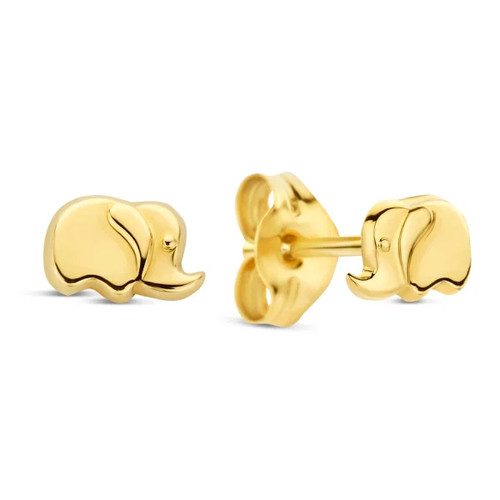 Ohrstecker elefant gold 585 - ohrstecker,