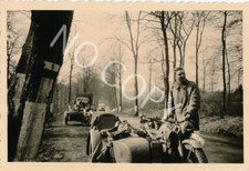 Foto WK2 - 1940 Frankreich Besatzung - BMW Motorrad  Gespann mit Beiwagen X85