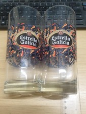 Estrella Galicien Pint Glas x 2 NUR £10,75 KOSTENLOSER VERSAND
