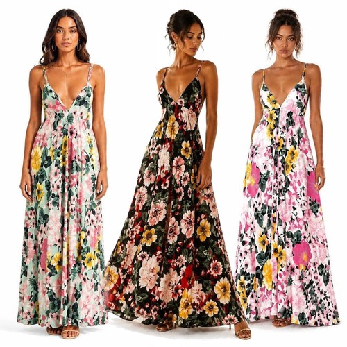 Maxi sommerkleid damen linie - maxi,