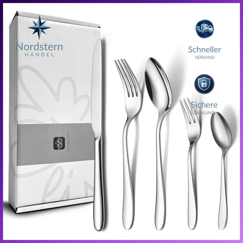 Besteckset teilig edelstahl - besteckset,