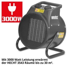Keramik Heizlüfter Elektro  bis 30 m² Bau Heizer 2in1 2kW Heizung  ID5864
