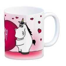 Einhorn Kaffeebecher mit Herz