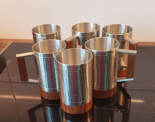 6 Selangor Pewter gehämmerter