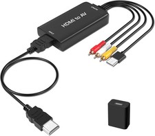 HDMI zu AV Konverter 1080P HDMI auf 3 RCA Audio Video Adapter für TV, Roku, Box