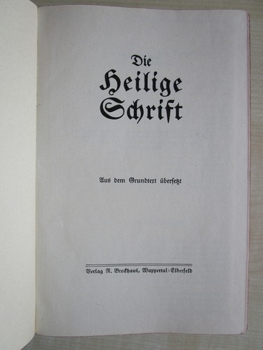 Elberfelder bibel unrevidiert - elberfelder,
