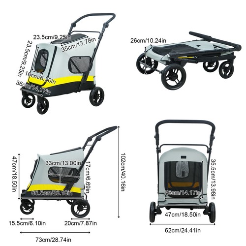 Hundewagen 2in1 hundebuggy - 2in1,