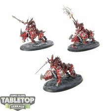 Blades of Khorne - 3x Bloodcrushers - bemalt
