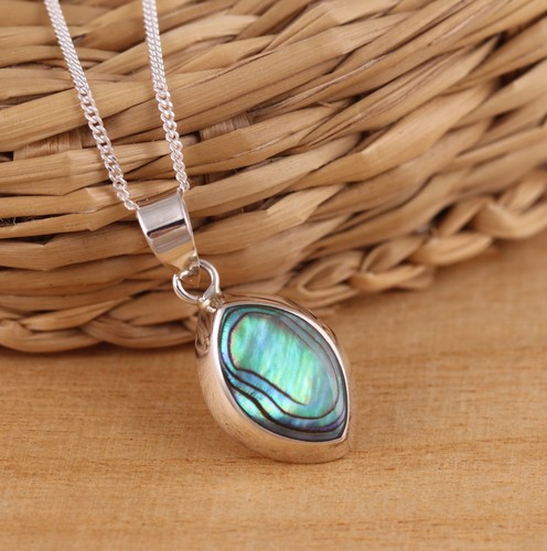 925 sterling silber - silber, abalone