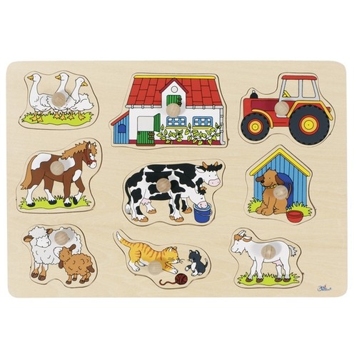 Goki steckpuzzle bauernhof - steckpuzzle, i
