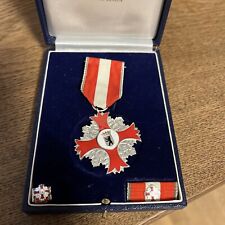 Orden Berlin Polizei Feuerwehr Mit Etui in Silber Mit Miniaturen BVK73