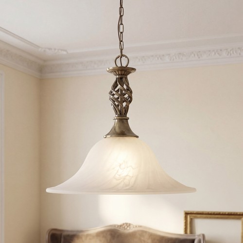 Hängelampe jugendstil messing - jugendstil,