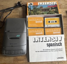 Roadstar CCR-6000 Kassettenrecorder silber mit intensiv Sprachkurs Spanisch 