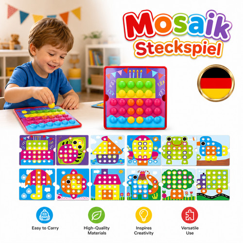 Knöpfe mosaik steckspiel - 50,