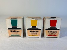 PELIKAN Günther Wagner 3x Tusche Tinte Fass  Konvolut Vintage OVP