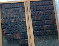 Holzlettern alte Drucklettern 54 mm Druckerei Lettern Holzbuchstaben Vintage