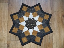 Mitteldecke Stern Tischwäsche Patchwork Handmade Deko  Neu Weihnachten