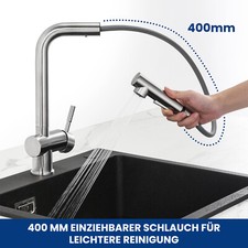 Niederdruck Küchenarmatur 360° Küche Wasserhahn Spültischarmatur Einhandmischer