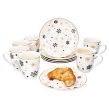 12tlg Frühstücksset Stars