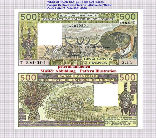 West african states togo 500 - west,