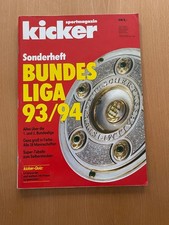 Kicker Sonderheft - Bundesliga 1993 / 1994 - mit Stecktabelle