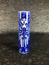 Vase Blumenvase Tischvase Rosenthal Design Bjørn Wiinblad Porzellan Blaue Muster