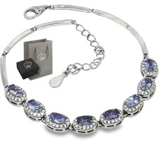 Echter lila Tansanit Edelstein