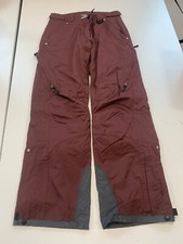 TRESPASS Skihose Größe S (Gr. 34) braun/weinrot Ski Snowboard Hose topp!! #ALE