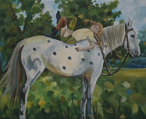 Pippi langstrumpf bild 24x30 - pippi,