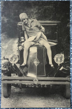 Vintage Postkarte Nackte Dame