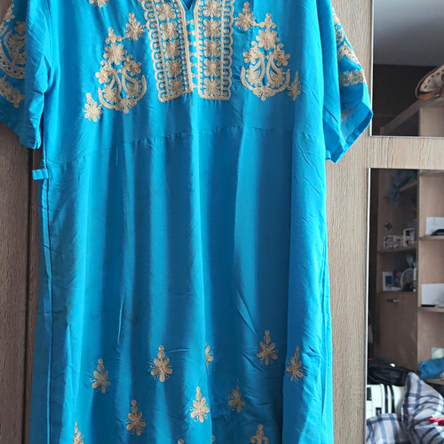 Damen kaftan tunika kurzarm - damen,