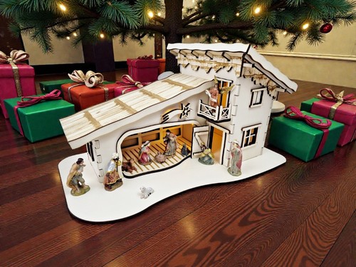 Weihnachtskrippe krippenstall - weihnachtskrippe,