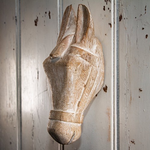 Holzbüste als wanddekoration - holzbüste,
