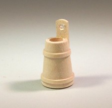 Miniatur Butterfass aus Holz naturbelassen. 2 cm. Zubehör für Weihnachtskrippe