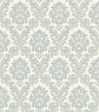 Vliestapete Ornamente Barock blau creme Glanz Rasch Trianon 570533 (4,43€/1qm)