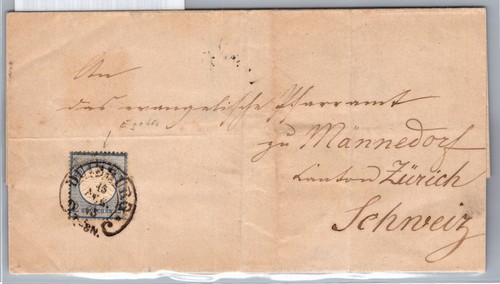 Deutsches reich auf brief - deutsches,